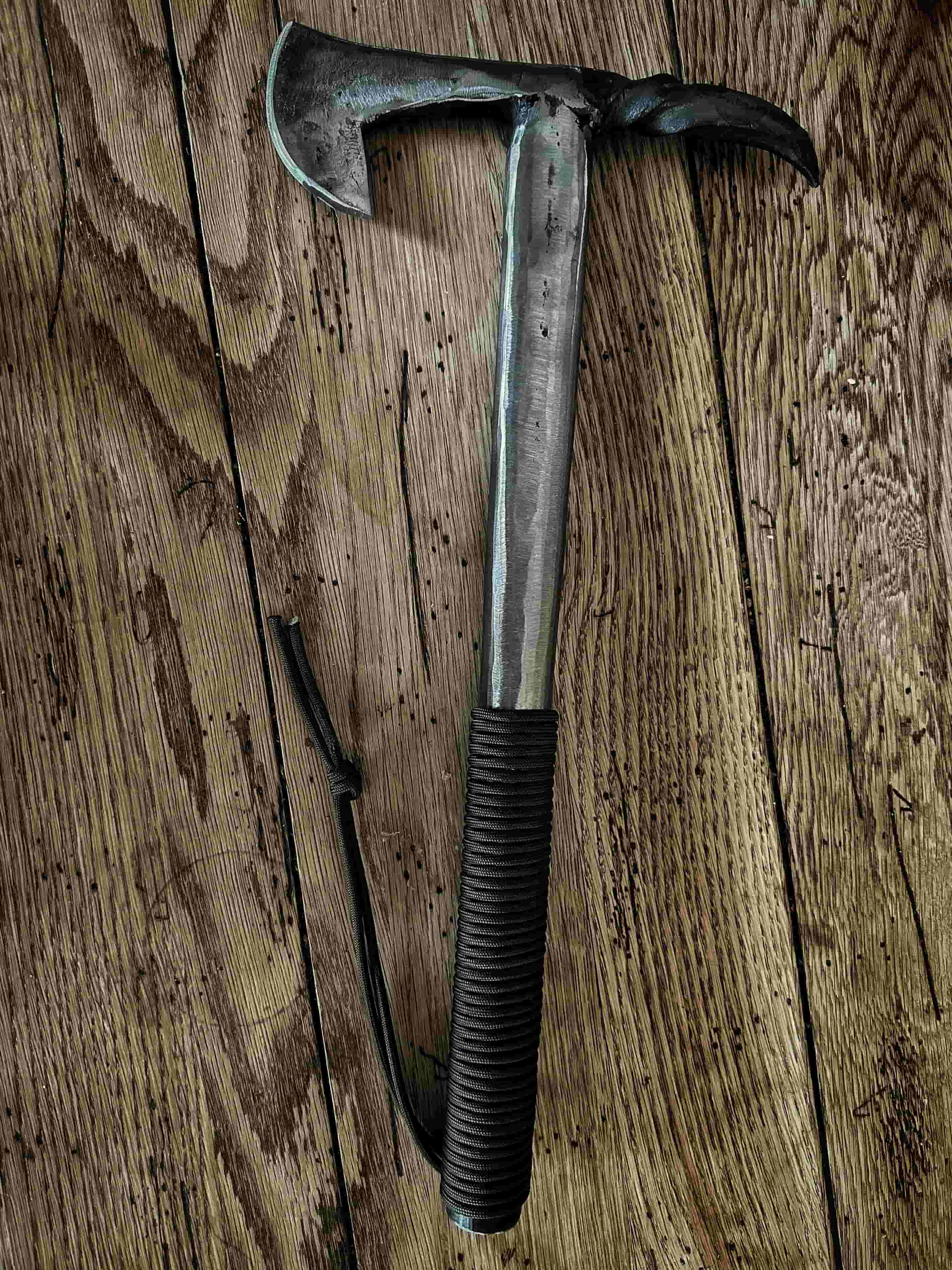 Hand-forged axe